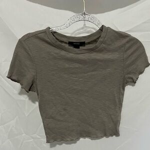 Light brown crop top